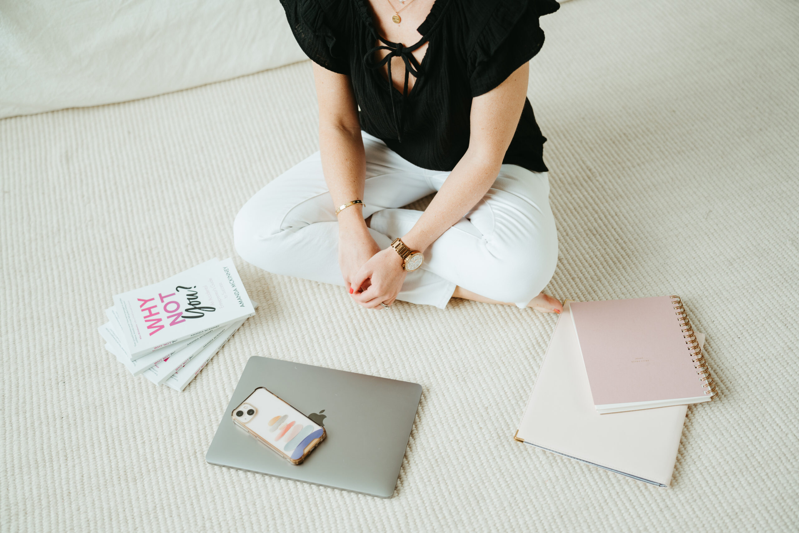 Books, laptop and notebook 